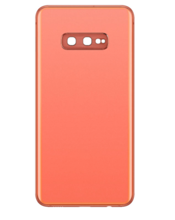 Back Glass with Camera Lens and Adhesive for Galaxy S10E (NO LOGO) (FLAMINGO PINK)