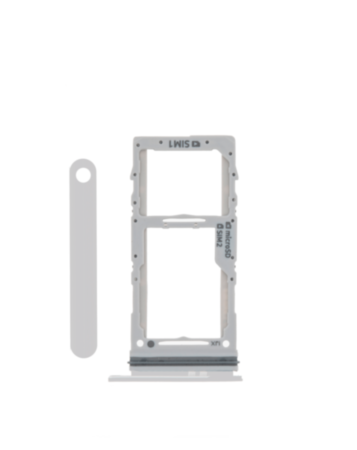 Dual Sim Card Tray for Galaxy S20 (G981) / S20 Plus (G986) / S20 Ultra (G988) (Cloud Silver)