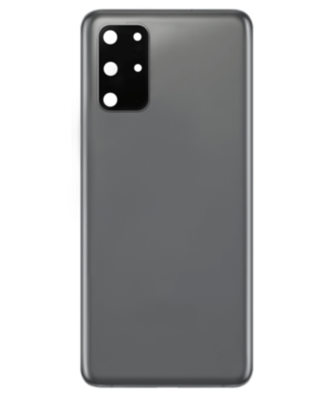 Back Cover Glass with Camera Lens and Adhesive for Galaxy S20 Plus (G985 / G986) (No Logo) (Cosmic Gray)