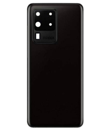 Back Glass with Camera Lens for Galaxy S20 Ultra (US / International) (Service Pack) (Cosmic Black)