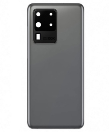 Shop the Back Glass with Camera Lens for Galaxy S20 Ultra US and International Service Pack in Cosmic Gray.
