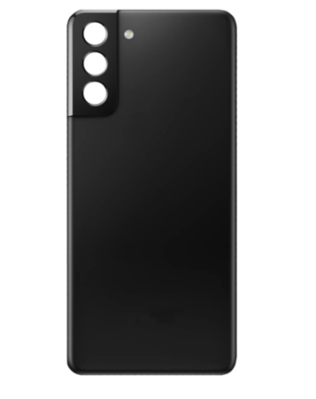 Back Cover Glass with Camera Lens and Adhesive for Galaxy S21 Plus (G996) (No Logo) (Phantom Black)