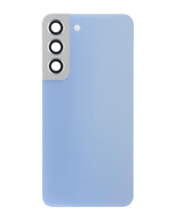 Back Cover Glass with Camera Lens and Adhesive for Galaxy S22 (S901) (Service Pack) (Sky Blue)