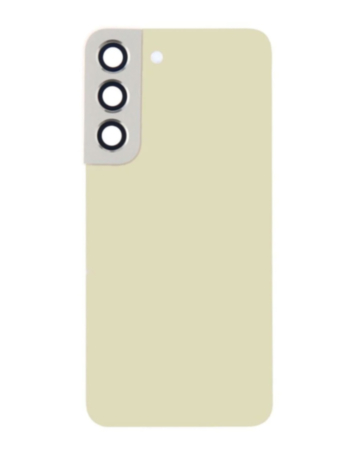 Back Cover Glass with Camera Lens and Adhesive for Galaxy S22 (S901) (US / International) (Service Pack) (Cream)