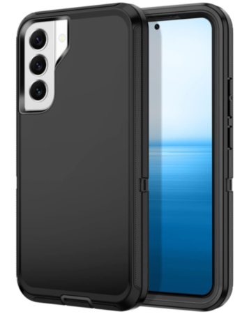 Heavy Duty Case for Galaxy S22 (BLACK) (Only Ground Shipping)