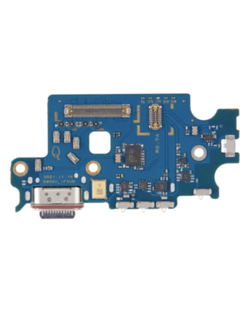 Purchase the Charging Port Board with Sim Card Reader for the Galaxy S22 Plus 5G S9060, dual SIM version, premium model.
