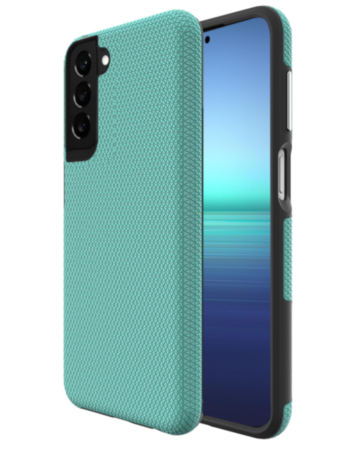 Galaxy S22 Ultra Shock Absorption Protective Dual Layer Case - TEAL (Only Ground Shipping)