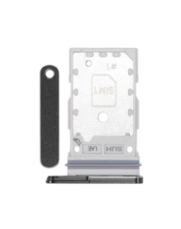 Dual Sim Card Tray for Galaxy S22 Ultra (S908) (Phantom Black)