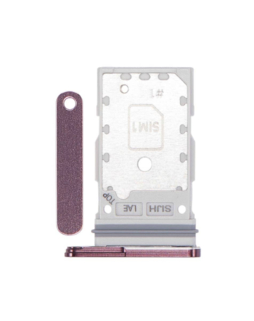 Dual Sim Card Tray for Galaxy S22 Ultra (S908) (Burgundy)