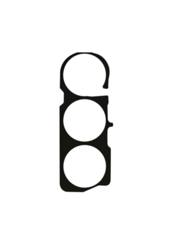 Back Camera Lens Bracket Adhesive Tape for Galaxy S23 (S911) (5 Pack)