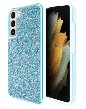 Galaxy S23 Plus Bling Diamond Crystal Dual Layer Case - BLUE (Only Ground Shipping)
