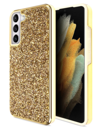 Galaxy S23 Plus Bling Diamond Crystal Dual Layer Case - GOLD (Only Ground Shipping)