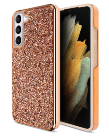 Galaxy S23 Plus Bling Diamond Crystal Dual Layer Case - ROSE GOLD (Only Ground Shipping)