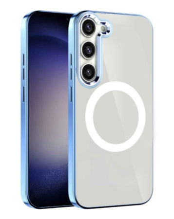 Galaxy S23 Plus Wireless Charging Case - BLUE (Full Bottom Close) (Only Ground Shipping)