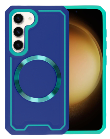 Galaxy S23 Plus Slim Non-Slip Transparent Matte Wireless Charging Case - BLUE (Only Ground Shipping)