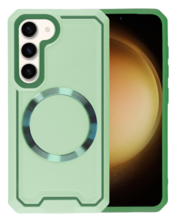 Galaxy S23 Slim Non-Slip Transparent Matte Wireless Charging Case - TEAL (Only Ground Shipping)