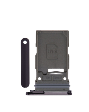 Single Sim Card Tray for Galaxy S23 (S911) / S23 Plus (S916) (Phantom Black)