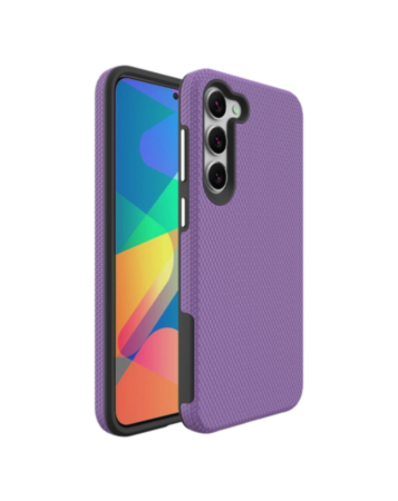 Galaxy S23 FE Shock Absorption Protective Dual Layer Case - PURPLE (Only Ground Shipping)