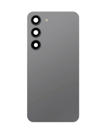 Back Cover Glass with Camera Lens and Adhesive for Galaxy S23 Plus (S916) (No Logo) (Graphite)