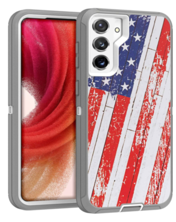 Heavy Duty Case for Galaxy S23 Plus (US FLAG) (Only Ground Shipping)