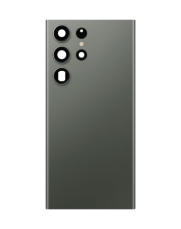 Back Cover Glass with Camera Lens and Adhesive for Galaxy S23 Ultra (S918) (US / International) (Service Pack) (Green)