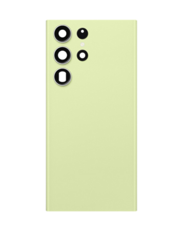 Back Cover Glass with Camera Lens and Adhesive for Galaxy S23 Ultra (S918) (No Logo) (Lime)