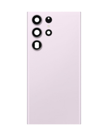 Shop the back glass with camera lens for Galaxy S23 Ultra, US or International version, service pack, in lavender.