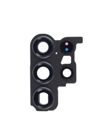 Back Camera Lens with Cover Bezel Ring for Galaxy S23 Ultra (S918) (Black)