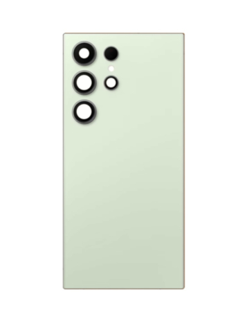 Back Cover Glass with Camera Lens and Adhesive for Galaxy S24 Ultra (S928) (No Logo) (Titanium Green)