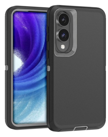 Heavy Duty Case for Galaxy S25E (BLACK & GRAY) (Only Ground Shipping)