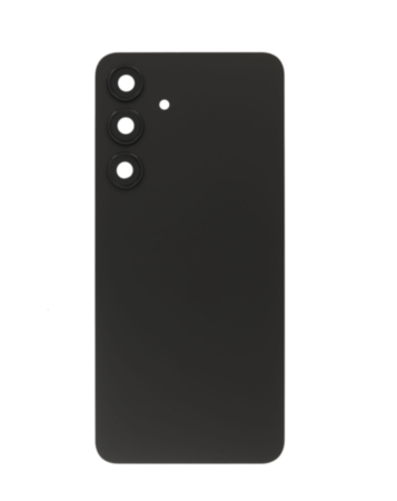 Back Cover Glass with Camera Lens and Adhesive for Galaxy S25 FE (S731) (No Logo) (Jet Black)