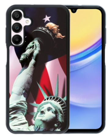 Printing Aluminum Plate Case - Statue of Liberty for Galaxy S25 Plus (Only Ground Shipping)
