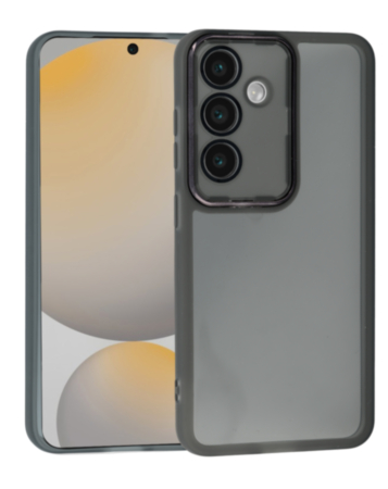 Soft Silicone Transparent Case - BLACK for Galaxy 25 Plus (Only Ground Shipping)