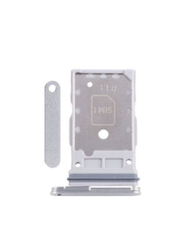 Dual Sim Card Tray for Galaxy S25 Ultra (S938) (Titanium White Silver)