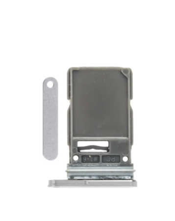 Single Sim Card Tray for Galaxy S25 Ultra (S938) (Titanium White Silver)