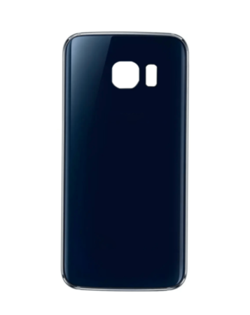 Stock up on the black back glass with camera lens and adhesive for Galaxy S6 Edge, no logo.