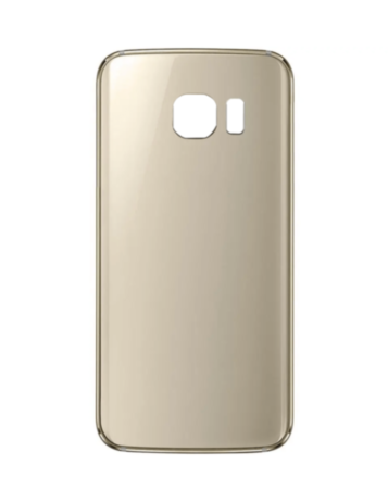 Back Glass with Camera Lens and Adhesive for Galaxy S6 Edge+ (NO LOGO) (GOLD)