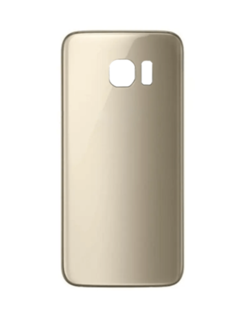 Back Glass with Camera Lens and Adhesive for Galaxy S7 (NO LOGO) (GOLD)