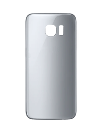 Back Glass with Camera Lens and Adhesive for Galaxy S7 (NO LOGO) (SILVER)