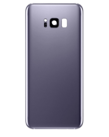 Back Glass with Camera Lens and Adhesive for Galaxy S8 (NO LOGO) (VIOLET GRAY)