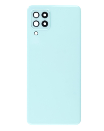 Back Glass with Camera Lens and Adhesive for Galaxy A22 4G (A225 / 2021) (NO LOGO) (MINT)