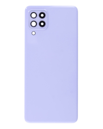 Back Glass with Camera Lens and Adhesive for Galaxy A22 4G (A225 / 2021) (NO LOGO) (VIOLET)