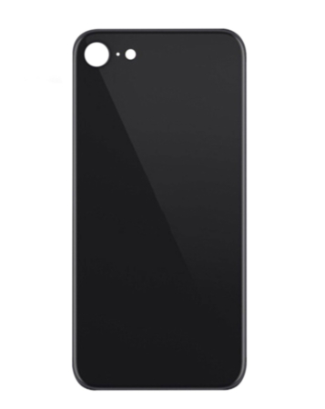 Back Glass with Bigger Camera Hole for iPhone SE 2020 (NO LOGO) (BLACK)