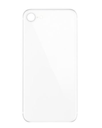 Back Glass with Bigger Camera Hole for iPhone SE 2020 (NO LOGO) (WHITE)