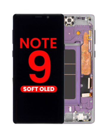 OLED Assembly with Frame for Galaxy Note 9 N960 (LAVENDER PURPLE) (Aftermarket OLED)