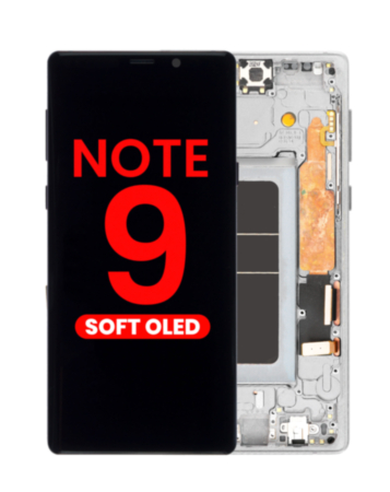 OLED Assembly with Frame for Galaxy Note 9 N960 (ALPINE WHITE) (Aftermarket OLED)