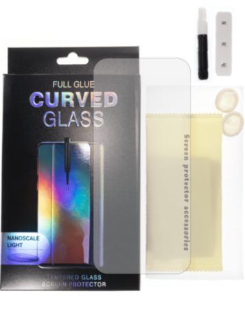 Full Glue 3D Curved Tempered Glass with Nano Liquid & UV Light for Galaxy S20 Plus (Case Friendly)