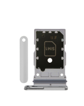 Dual Sim Card Tray for Galaxy S24 (S921) / S24 Plus (S926) (Marble Gray)