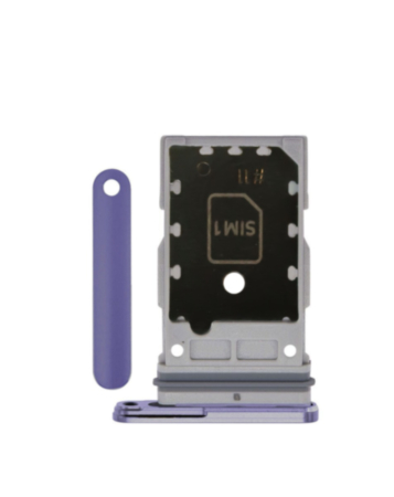 Dual Sim Card Tray for Galaxy S24 (S921) / S24 Plus (S926) (Cobalt Violet)