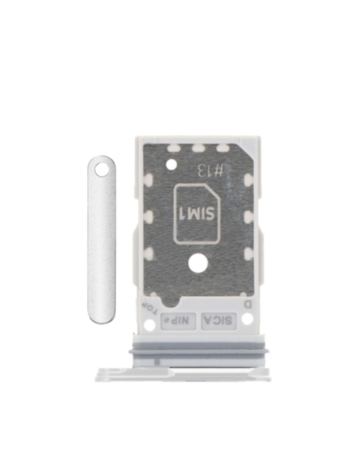 Dual Sim Card Tray for Galaxy S25 (S931) / S25 Plus (S936) (Silver Shadow)